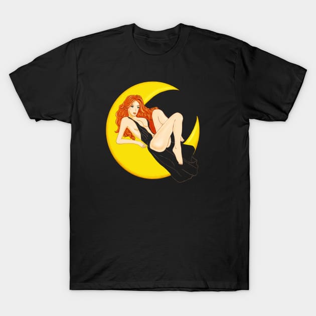 Goddess of the Moon T-Shirt by artselena